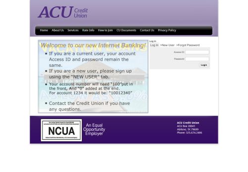 
                            8. ACU Credit Union