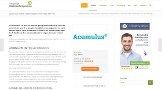 
                            7. Acumulus Review – Boekhouden voor maar één Prijs