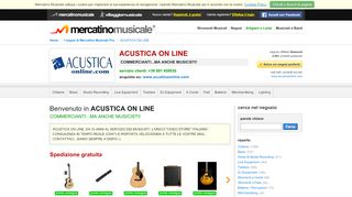 
                            8. ACUSTICA ON LINE: NON COMMERCIANTI ... - Mercatino Musicale