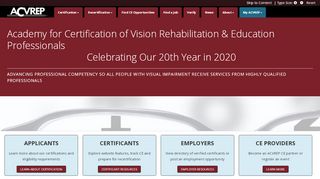 
                            13. ACVREP: Academy for Certification of Vision Rehabilitation ...