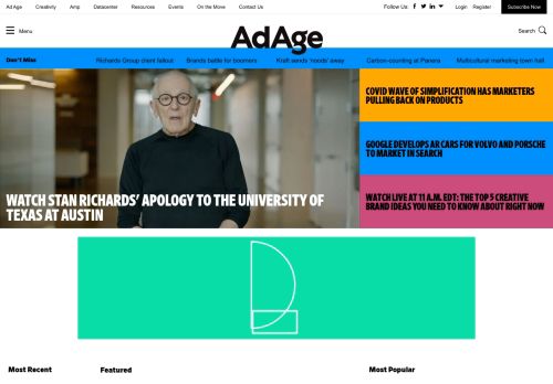 
                            7. Ad Age: Advertising & Marketing Industry News