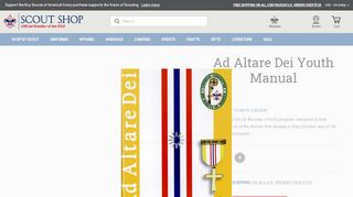 
                            8. Ad Altare Dei Youth Manual | Boy Scouts Of America - Scout Shop