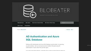 
                            9. AD Authentication and Azure SQL Database | All About SQL