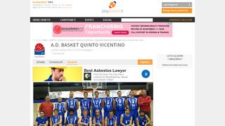 
                            13. A.D. Basket Quinto Vicentino @ playBASKET.it