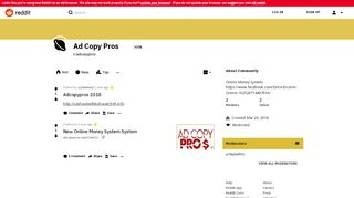 
                            7. Ad Copy Pros - Reddit