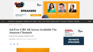 
                            12. Ad-Free CBS All Access Available Via Amazon Channels ...