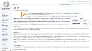 
                            3. Ad-ID - Wikipedia