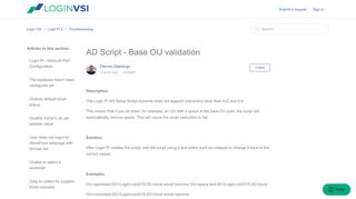 
                            3. AD Script - Base OU validation – Login VSI