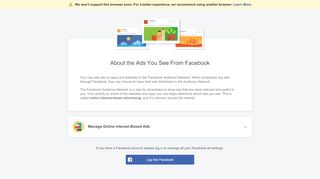 
                            3. ad settings - Facebook