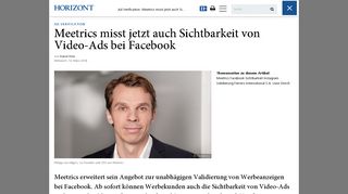 
                            12. Ad Verification: Meetrics misst jetzt auch Sichtbarkeit von Video-Ads ...