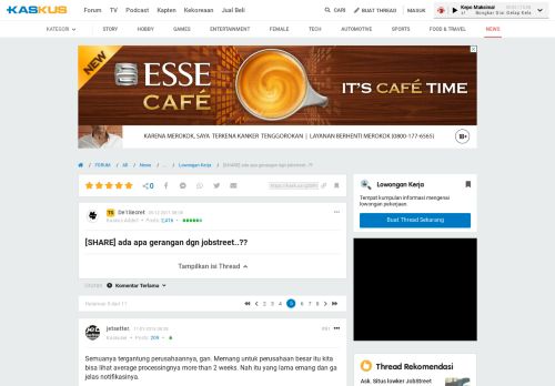 
                            10. ada apa gerangan dgn jobstreet..?? - Page 5 | KASKUS