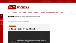 
                            9. Ada Aplikasi e-Penyidikan Boss! | TIMES Indonesia