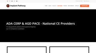 
                            7. ADA CERP & AGD PACE – National CE Providers – Implant Pathway