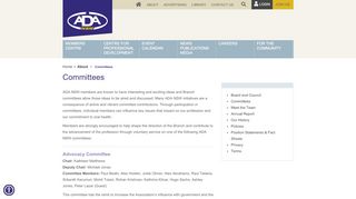 
                            11. ADA NSW - Committees