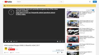 
                            10. ADAC Autotest Peugeot 5008 2.0 BlueHDI | ADAC 2017 - YouTube