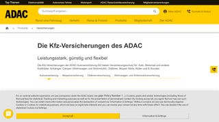 
                            8. ADAC Kfz-Versicherungen | Jetzt online Beitrag berechnen