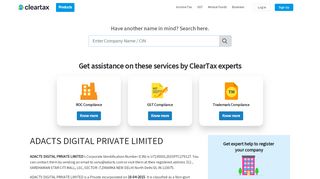 
                            12. ADACTS DIGITAL PRIVATE LIMITED - ClearTax