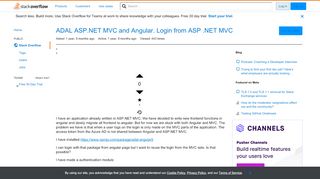 
                            5. ADAL ASP.NET MVC and Angular. Login from ASP .NET MVC - Stack Overflow