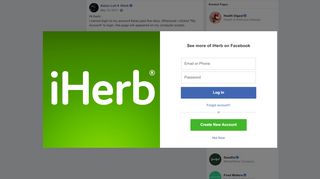 
                            8. Adam Loh - Hi iherb, i cannot login to my account these... | Facebook