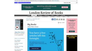 
                            9. Adam Mars-Jones: Big Books - London Review of Books