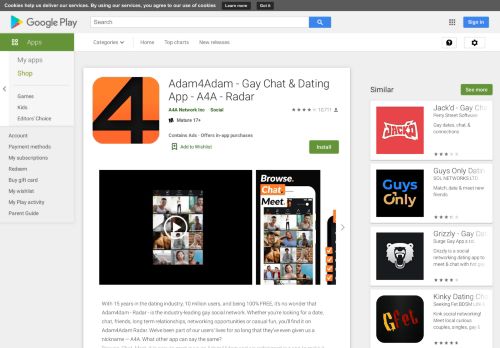 
                            7. Adam4Adam RADAR Gay Chat & Dating App - A4A - Apps on Google ...