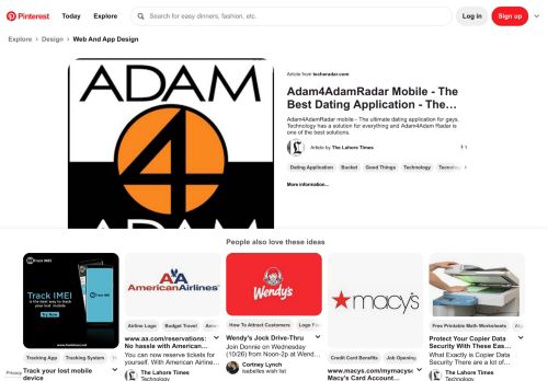 
                            9. Adam4AdamRadar Mobile - Find out which is the best ... - Pinterest