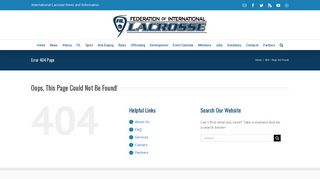 
                            12. ADAMS User Guide - Federation of International Lacrosse