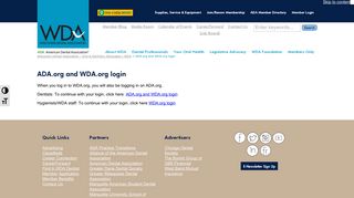 
                            10. ADA.org and WDA.org login - Wisconsin Dental Association - Oral ...