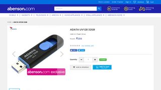 
                            10. ADATA UV128 USB Flash Drive | Abenson.com