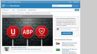 
                            7. Adblocker – Werbung blockieren in Chrome und Firefox | heise ...