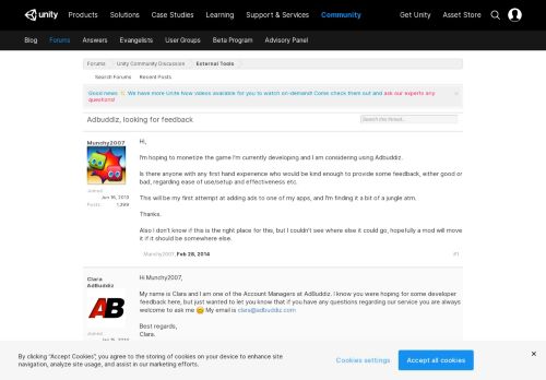
                            7. Adbuddiz, looking for feedback - Unity Forum