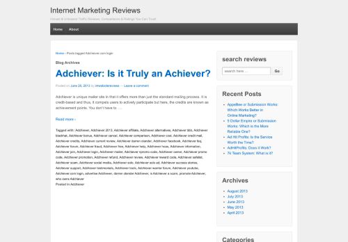 
                            4. Adchiever.com login | Internet Marketing Reviews