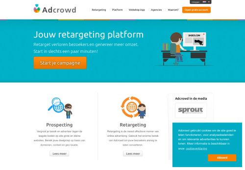 
                            4. Adcrowd - Jouw retargeting platform