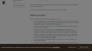 
                            7. Add a Background Image to a Campaign - MailChimp