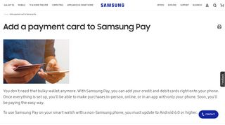 
                            13. Add a Credit or Debit Card to Samsung Pay