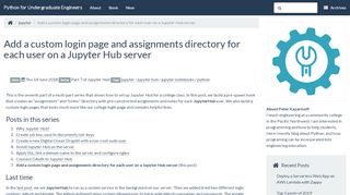 
                            6. Add a custom login page and assignments directory for each user on a ...