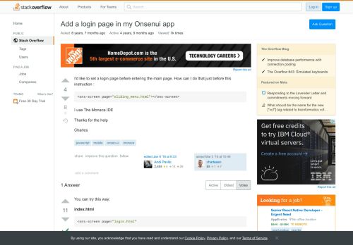 
                            3. Add a login page in my Onsenui app - Stack Overflow