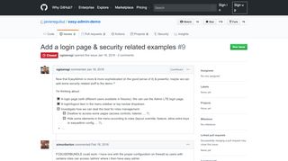 
                            12. Add a login page & security related examples · Issue #9 · javiereguiluz ...