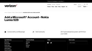 
                            9. Add a Microsoft Account - Nokia Lumia 928 | Verizon Wireless