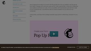 
                            6. Add a Pop-Up Signup Form to Your Website - MailChimp