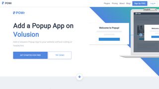 
                            11. Add a Popup Plugin on Volusion - POWr.io