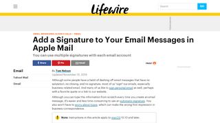 
                            10. Add a Signature to Your Email in Apple Mail - Lifewire