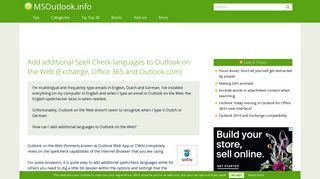 
                            6. Add additional Spell Check languages to Outlook on the Web ...