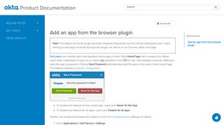 
                            10. Add an app from the browser plugin - Okta Release Notes