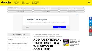 
                            4. Add an External Hard Drive to a Windows 10 Computer - dummies