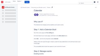 
                            11. Add and use the Moodle calendar – Learning Technology and ...
