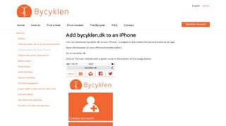 
                            7. Add bycyklen.dk to an iPhone By- & Pendlercyklen
