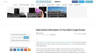 
                            11. Add Contact Information To Your Mac's Login Screen | Gizmodo ...