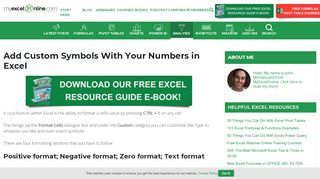 
                            9. Add Custom Symbols With Your Numbers in Excel | Free ...