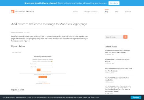 
                            4. Add custom welcome message to Moodle's login page - eLearning ...